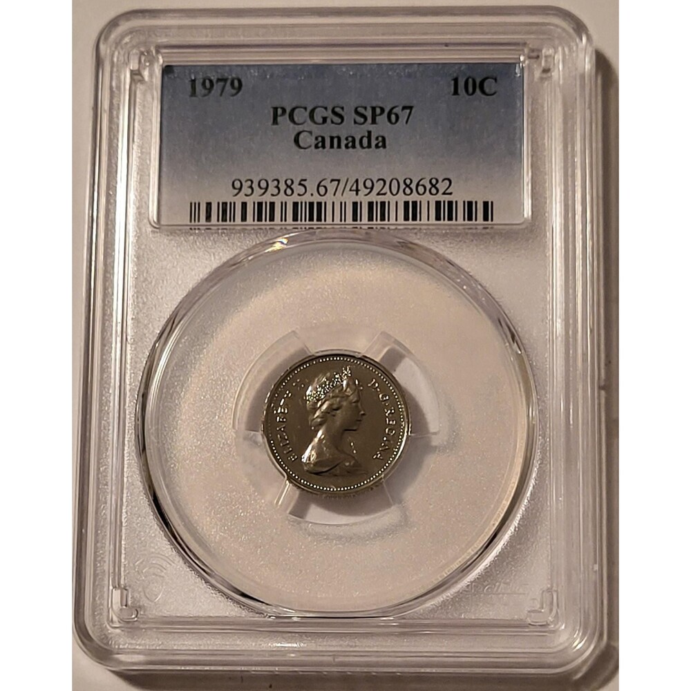 Canada Elizabeth II 1979 10 Cents SP67 PCGS